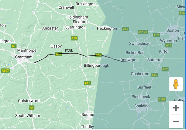 Detailed route for Margary M58b