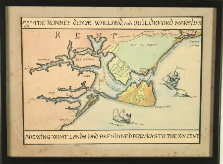 National Trust map of Romney Marsh