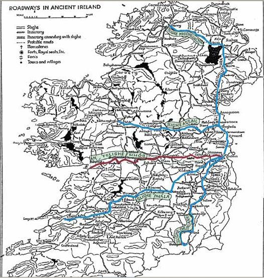 Celtic roads in Hibernia from tarataratara.net