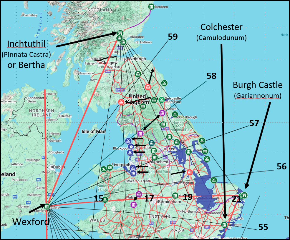 Ptolemy map of Northern England