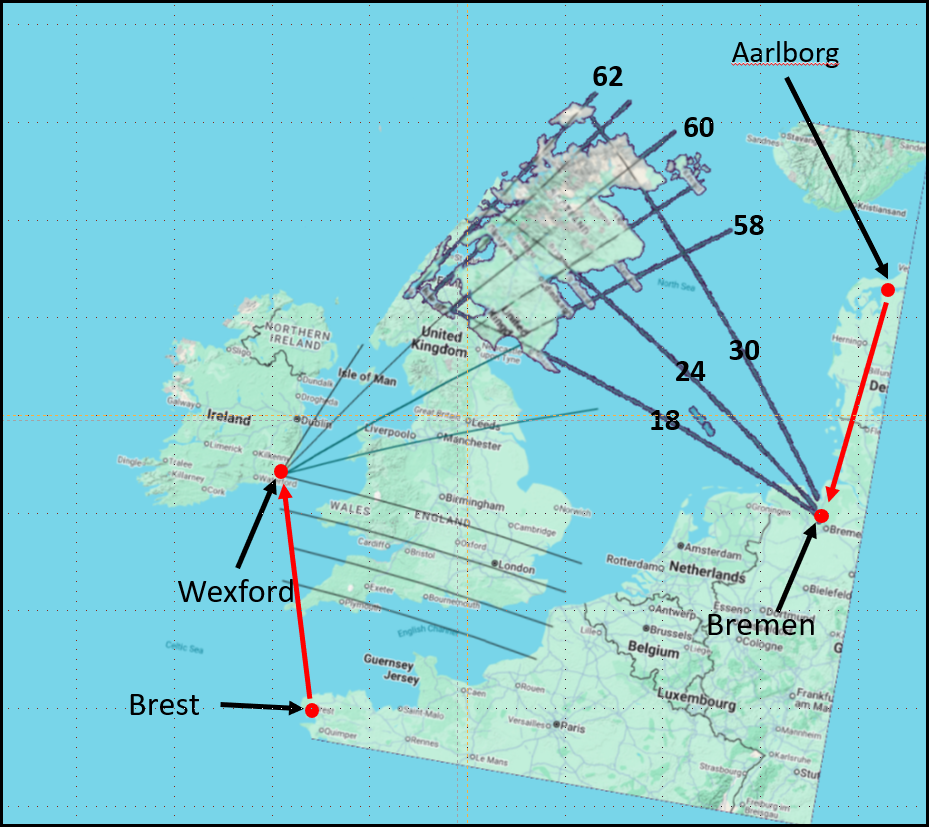 Ptolemy Scotland if mapped from Wexford and Bremen