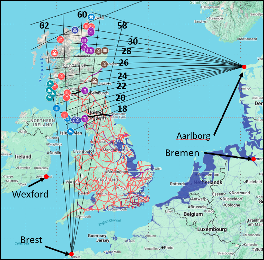 Ptolemy Scotland longitudes