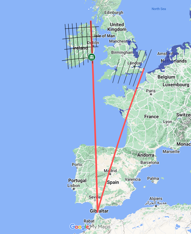 Hibernia to Gibraltar