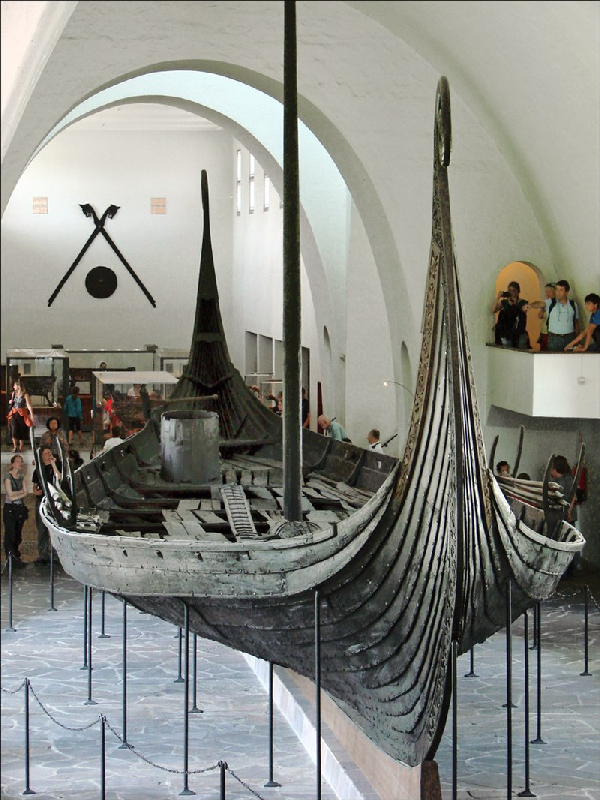 The Oseberg ship, image from Wikipedia