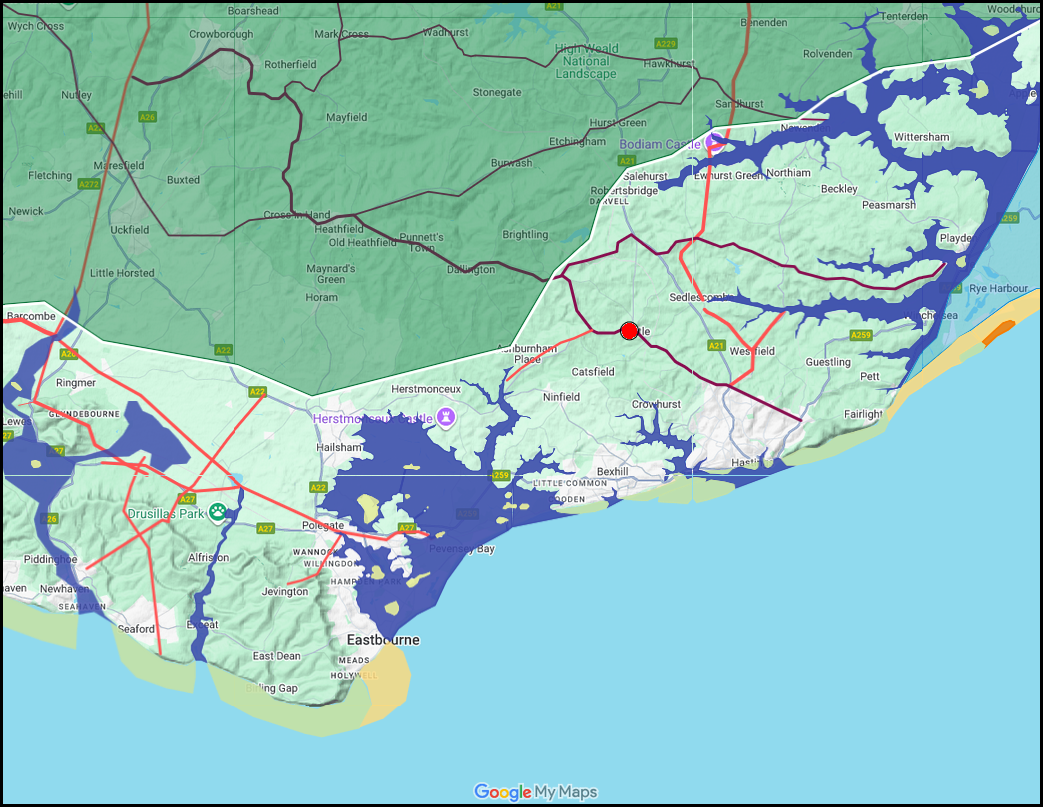 Landscape of the Hastings Area 1066AD